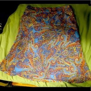 Elegant Liz Claiborne Paisley Skirt